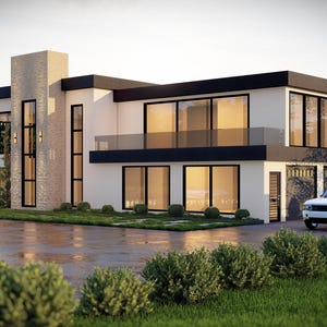 3D Home Design Rendering: Full Interior & Exterior Visualization