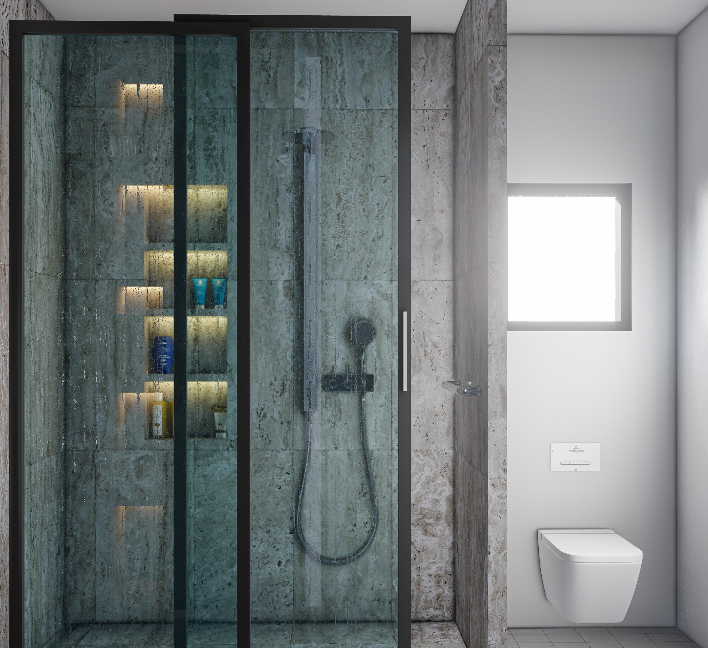 Custom 3D Bathroom Interior Design Rendering | Photorealistic Remodel ...