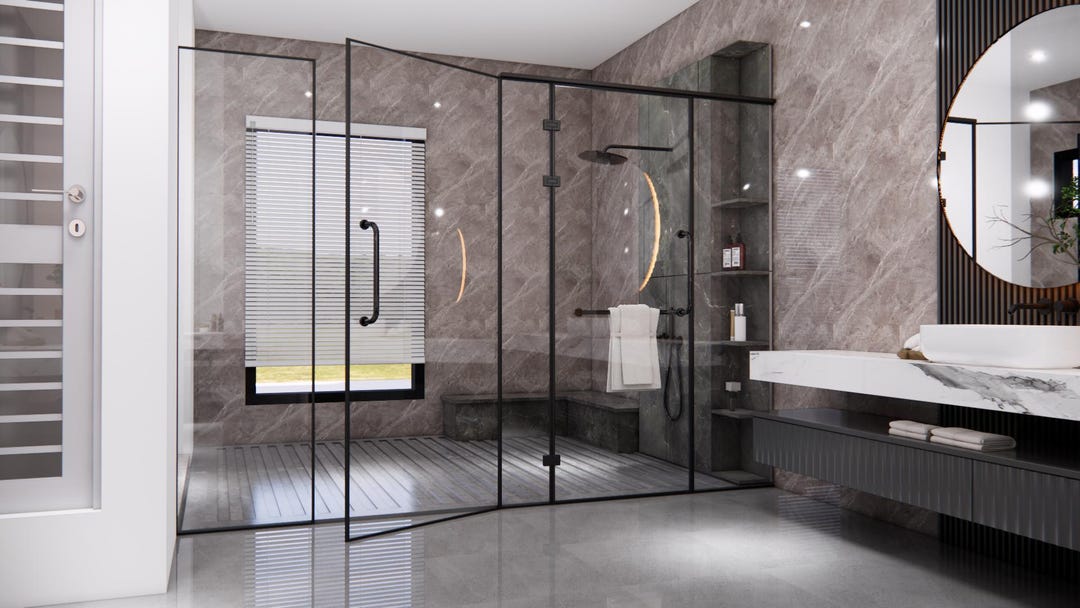 Custom 3D Bathroom Interior Design Rendering | Photorealistic Remodel ...