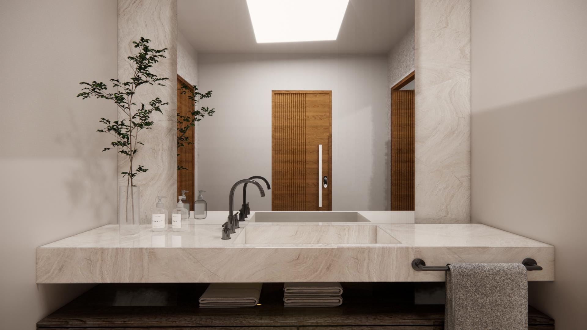 Custom 3D Bathroom Interior Design Rendering | Photorealistic Remodel ...