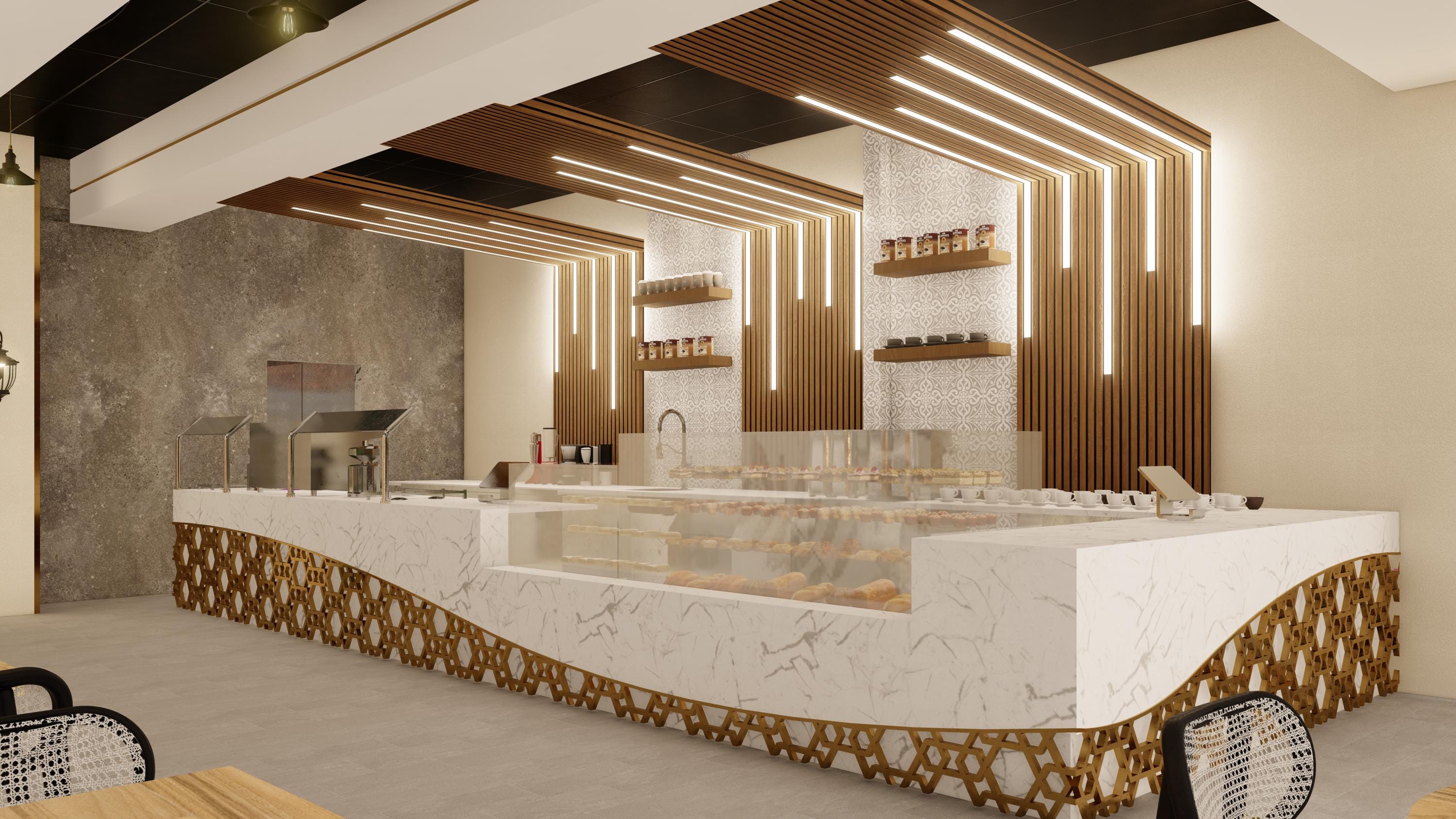 Custom 3D Restaurant Interior Design Rendering | Commercial Space ...