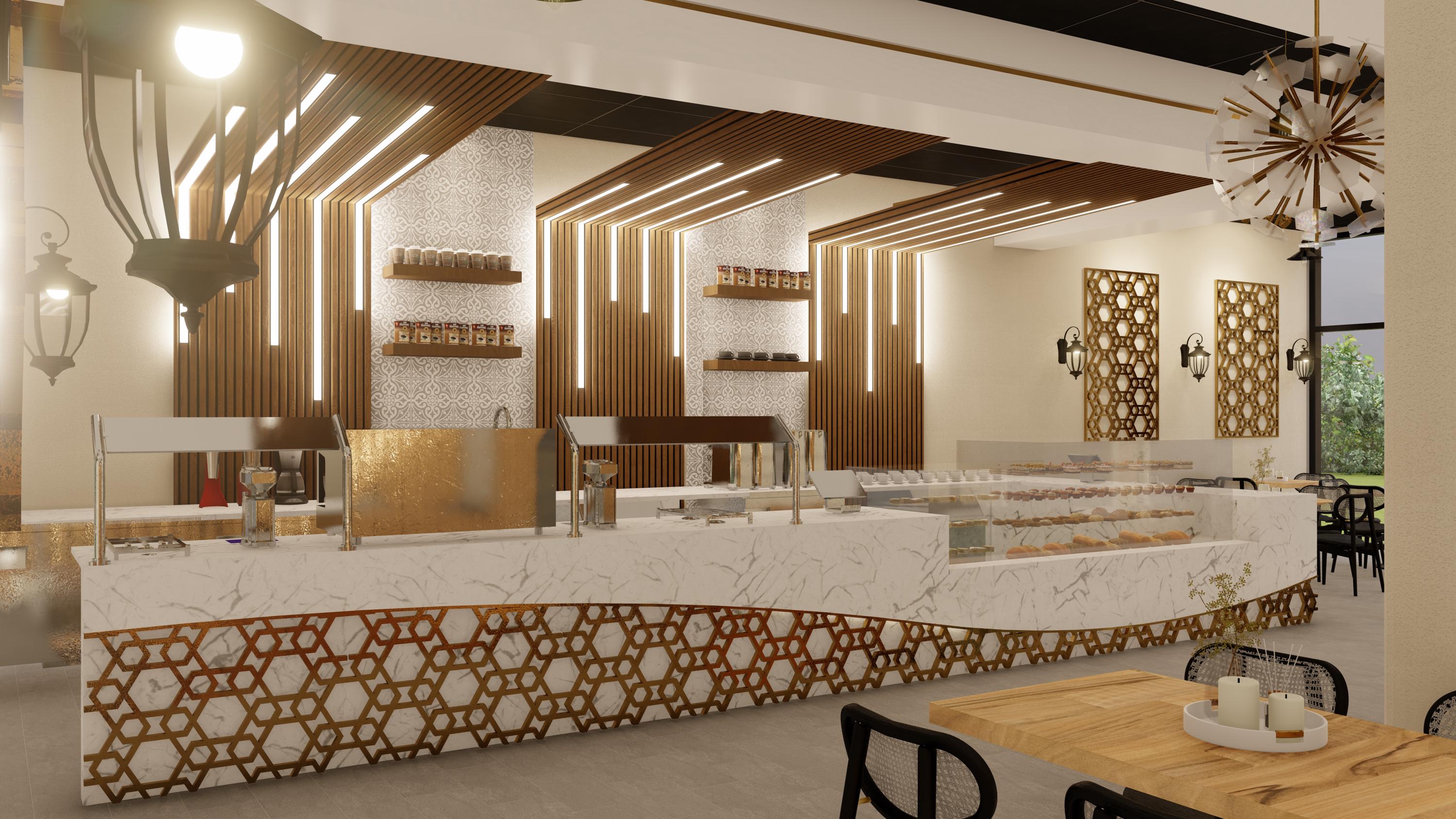 Custom 3D Restaurant Interior Design Rendering | Commercial Space ...
