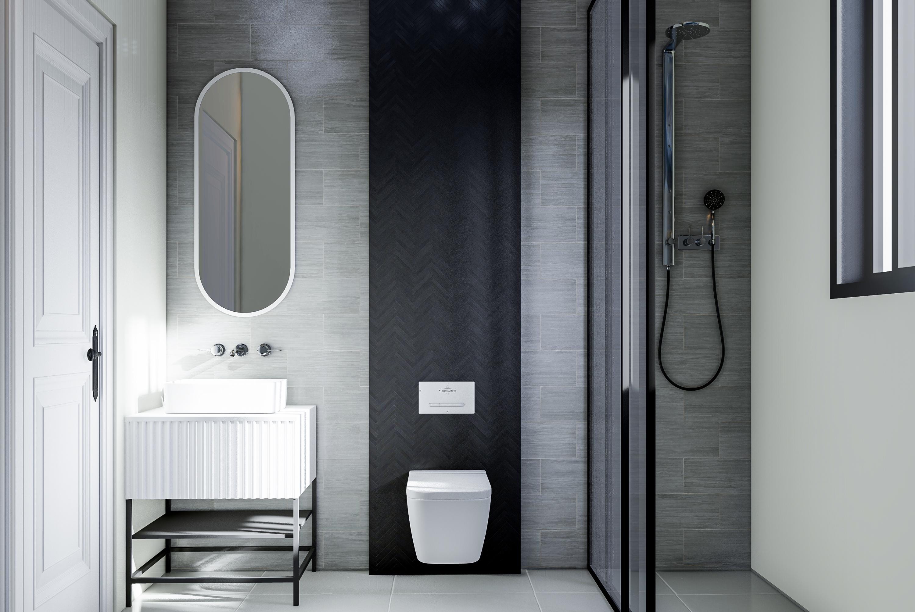 Custom 3D Bathroom Interior Design Rendering | Photorealistic Remodel ...
