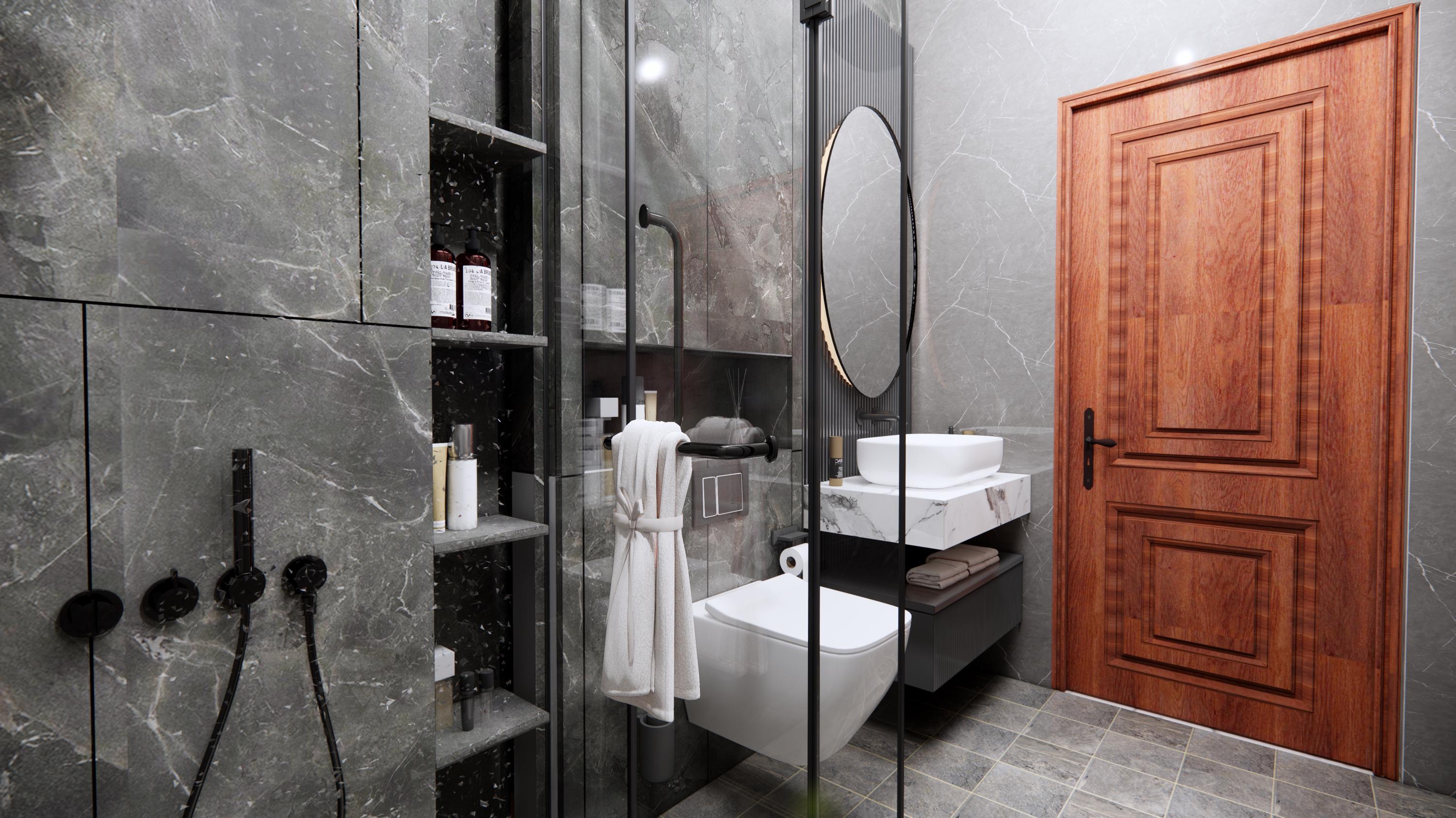 Custom 3D Bathroom Interior Design Rendering | Photorealistic Remodel ...