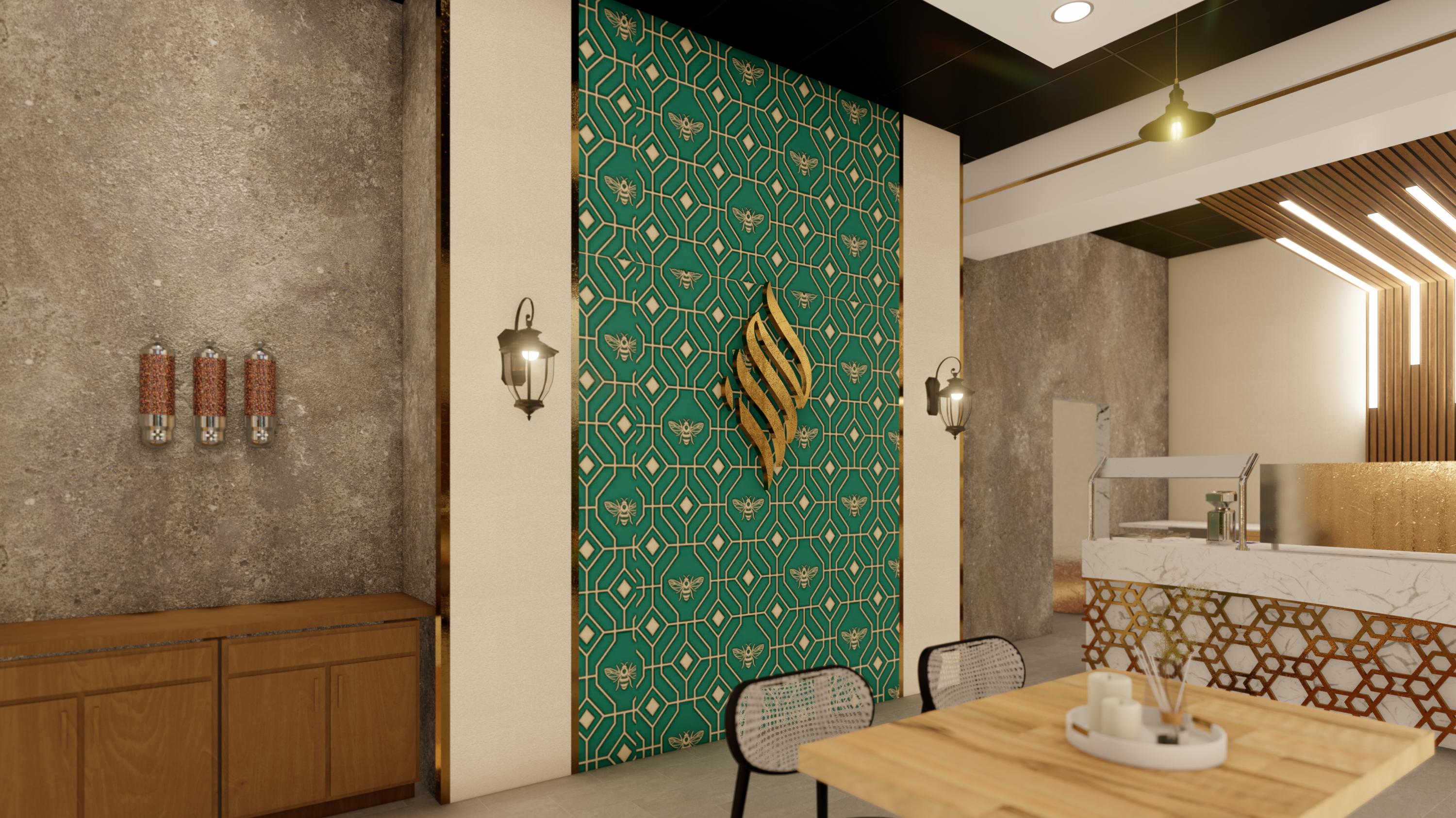 Custom 3D Restaurant Interior Design Rendering | Commercial Space ...