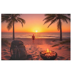 Sunset Beach Fine Art Postkarten, Natur Fotografie, Reise-Souvenirs, Grußkarten