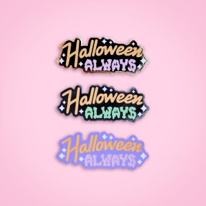 Halloween Always Summerween Enamel Pin | Halloween in July Pastel Goth Creepy Cute | BORED BUNNY