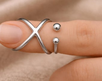 Arthritis finger splint for bcnding sideways lateral deviation sterling silver 925, brass or copper ring for Ehlers Danols, EDS