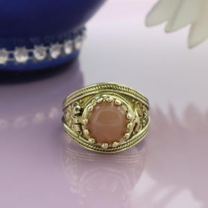 Rose Quartz Poison Ring, Hidden Compartment Ring, Birthstone Pill Box Ring, Small Secret Box Ring, Handmade Ring for Women