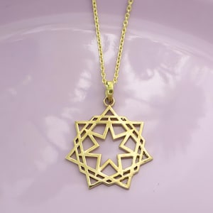 Gold star pendant necklace, star pendant, gold star gift, star necklace, star charm necklace, star gift, star jewellery, celestial gift