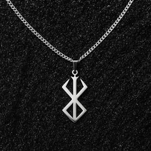 Berserker Brand of Sacrifice Necklace: Handmade Sterling Silver Anime Pendant