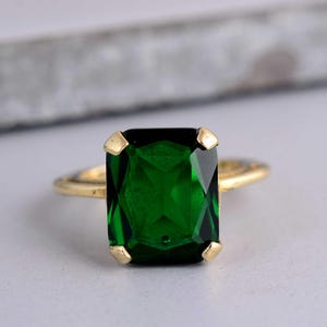 Peridot Ring-925 Solid Sterling Silver-Statement Ring -Green Peridot- Quartz Gemstone- Rose Gold- 22K Yellow Gold Fill- Gift Ring