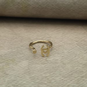 Cancer Zodiac Ring – Gold Adjustable Horoscope Ring, Astrology Jewelry for Women, Dainty Cancer Sign Gift