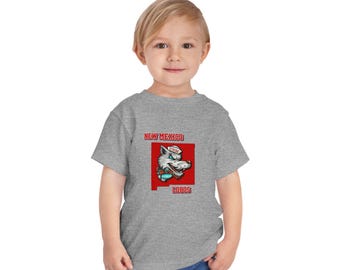 Camiseta infantil con el logo de los New Mexico Lobos / Camiseta con la mascota universitaria para niños