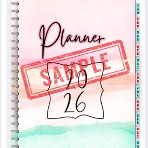 Pink and Teal Monthly/Multi Functional Planner