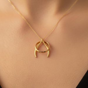 Ring Holder Necklace Gold Wishbone, Engagement Ring Keeper, Sterling Silver Minimalist Necklace, Good Luck Pendant, Gift For Doctor Nurse