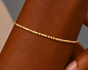 Bracelet personnalisé en code Morse, bracelet à message secret personnalisé, bijou en argent sterling avec message caché, cadeau de Noël pour femme