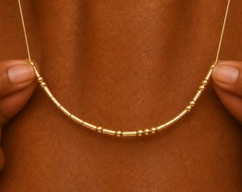 Collier personnalisé avec nom en code Morse, pendentif en argent sterling avec code Morse, cadeau avec message caché personnalisé, bijou à message secret, cadeau pour elle