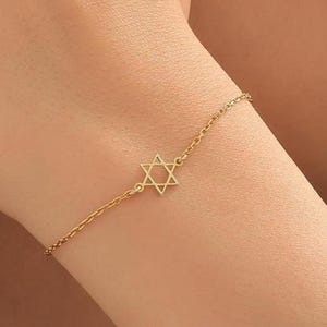 Star Of David Bracelet, Magen David Bracelet, Religious Gift For Women, Judaica Friend Gifts, Jewish Gift For Her