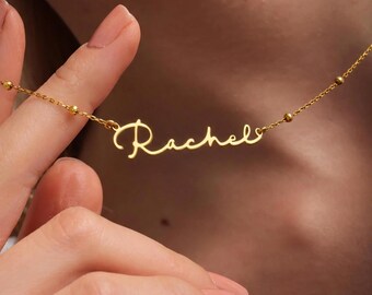 Custom Name Necklace, Sterling Silver Personalized Gift, Mother’s Day Jewelry