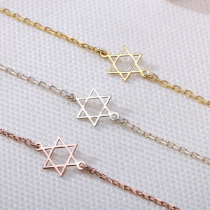 Jewish Star Bracelet, Magen David Bracelet, Star Of David Bracelet, Judaica Jewelry, Jewish Gift For Women, Religious Gift For Her