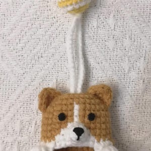 Crochet Cat Car Key Fob Cover: Handmade Animal Car Charm Case image 12