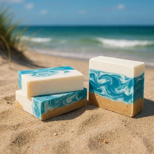 Hilton Head Beach handmade soap| island soap | tropical scent | beach gifts | cold process | artisan soap | ocean soap | beach house decor