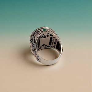 Solomon Seal Silver Ring, Mystic Men's Jewelry, King Solomon Ring, 925K Silver Star of David Ring, Silver Kabbalah Ring, Archangel Ring image 16