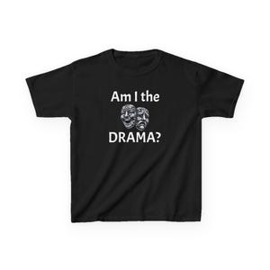 Kinderen Ben ik het drama? T-shirt theatermaskers, komedie tragediemaskers, drama kinder T-shirt, acterend jeugdshirt, kindertheater themakleding