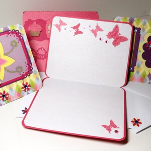 Blank Cards All Occasion Boxed Set 4 Cards Embossed Embellished Lined Handmade image 4