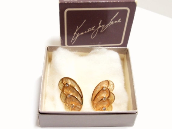 Avon 1988 Papillion Collection Pierced Earrings K… - image 2