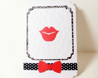 Bridemaids Karten - geprägte Karten-Hochzeit Karten - danke Karten-Hochzeit danken Ihnen Karten-Lips Karten - Boxed Set 6-Bridal Karten