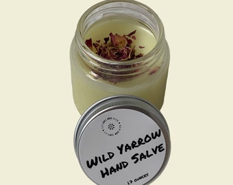 Wild Yarrow Hand Salve- Choose Your Scent- Moisturizing Hand Salve