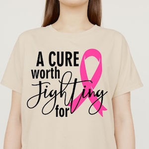 Breast Cancer Awareness Ribbon SVG: Pink Ribbon Cut File (Digital Download PNG JPG svg)