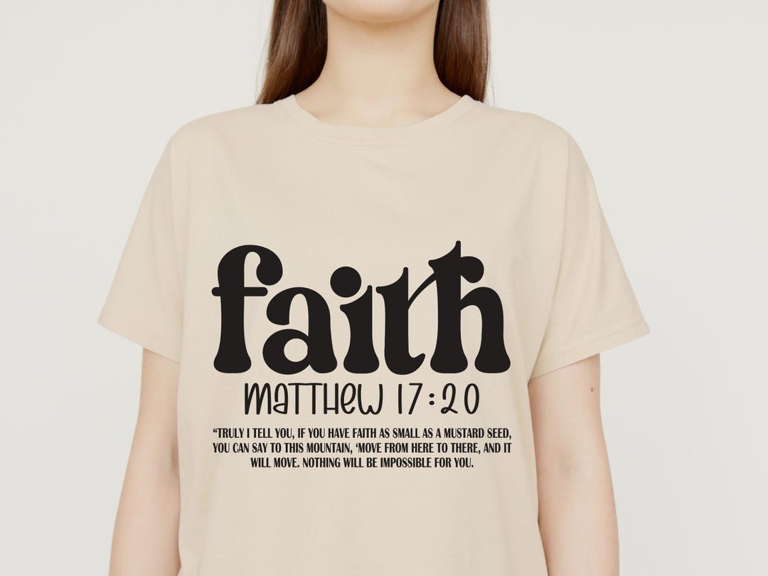 Faith Matthew 17:20 | Christian Bible Verse SVG PNG JPEG | Mustard Seed ...