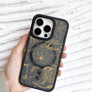 Western Cowgirl iPhone 16 Pro Max Case,  Cowboy Rodeo Horse Boot Cover for iPhone 15 with MagSafe, Coquette preppy Samsung S24 FE S25