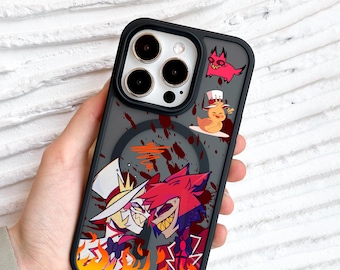 Hazbin Hotel Phone Case, Demon Comedy MagSafe Cover for iPhone 17 16 15 Pro Max, Demon Aesthetic iPhone Case