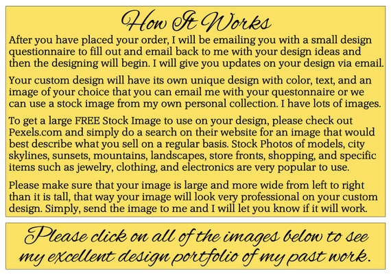 Custom Ebay Store Shop Design Ebay Billboard Banner Design Etsy Custom Ebay Store Shop Design Ebay Billboard Banner Design Etsy