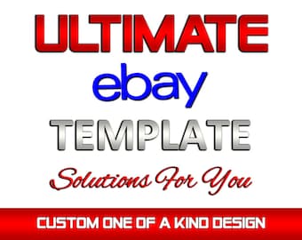 Aangepaste eBay-vermeldingssjabloon winkelontwerp / eBay-winkellogo-ontwerp / eBay-bordbannerontwerp / Hoe start je een eBay-winkel / usa uk ca au