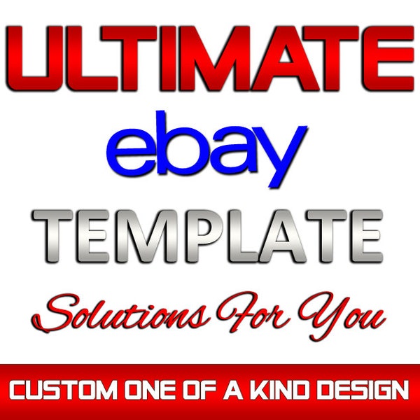 Anpassad eBay-mall för butiksdesign / eBay-butikslogotyp / eBay-skyltdesign / Hur man startar en eBay-butik / USA Storbritannien Kanada Australien