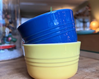 Le Creuset Mini Flower Dish Bowl Set ~ Hibiscus , Provence