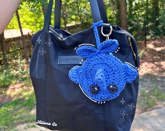 Handmade Whale Key Cover - Cozy Crochet Key Cover - Cute Ocean Keychain Accessory Gift