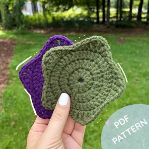 CROCHET PATTERN Easy Star Coaster Pattern Beginner Friendly Market Pattern Easy Coaster Pattern Home Decor Pattern Digital Download PDF