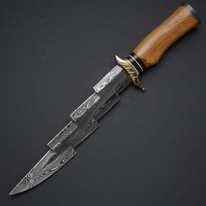 Damascus Dagger  Handmade Athame Knife  Unique Groomsmen Gift