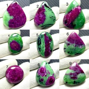 Natural Ruby Zoisite Cabochon Gemstone for Jewelry Making