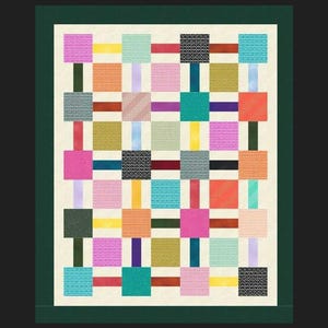 Covered in Charm Quilt Pattern – Charm Pack Friendly, Scrap Quilt, Easy Baby Quilt, 5&quot; Square Quilt, PDF Pattern, Quick Kids Quilt in