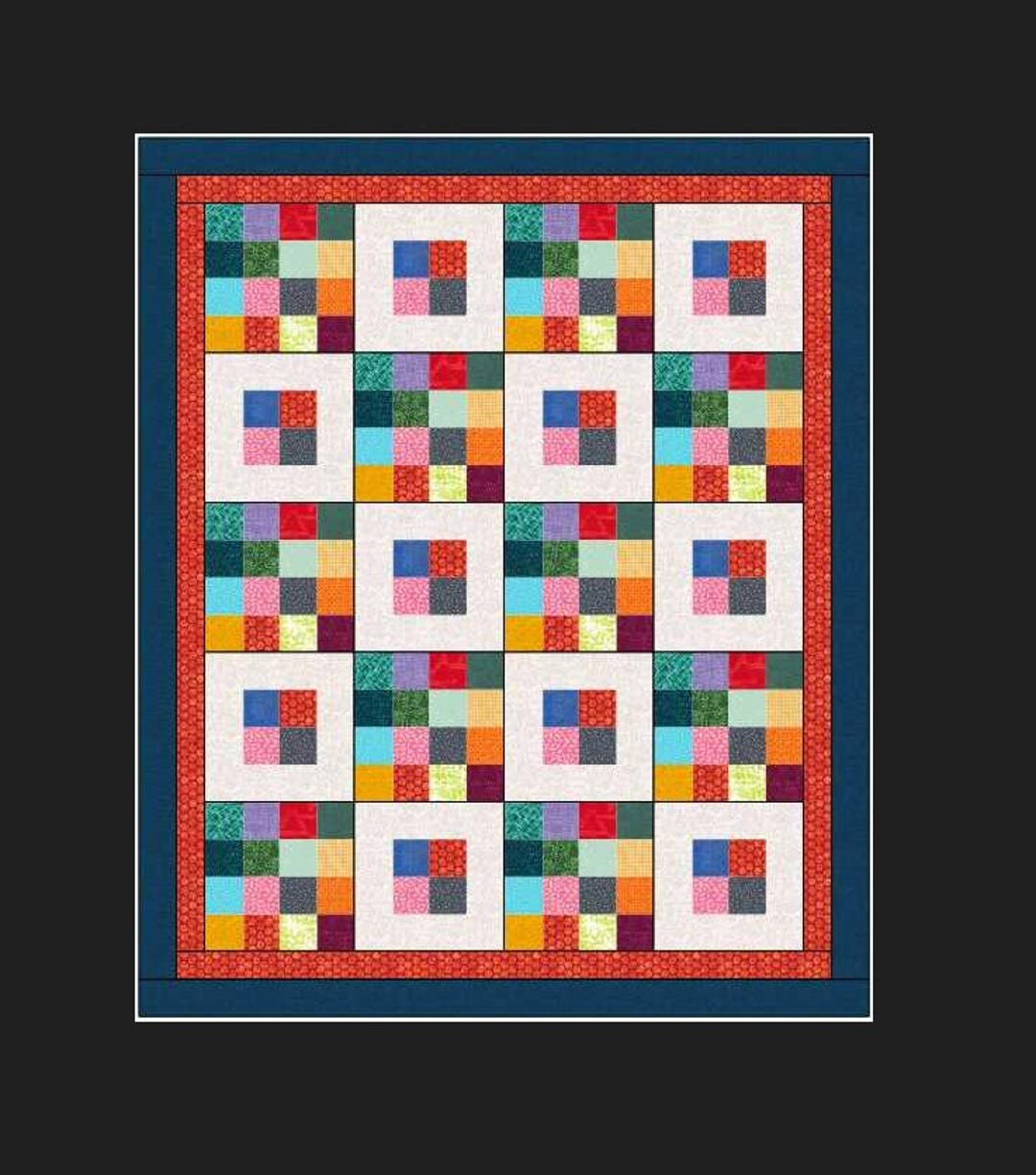 Covered in Excitement Scrap Lap Quilt PDF Download - Etsy
