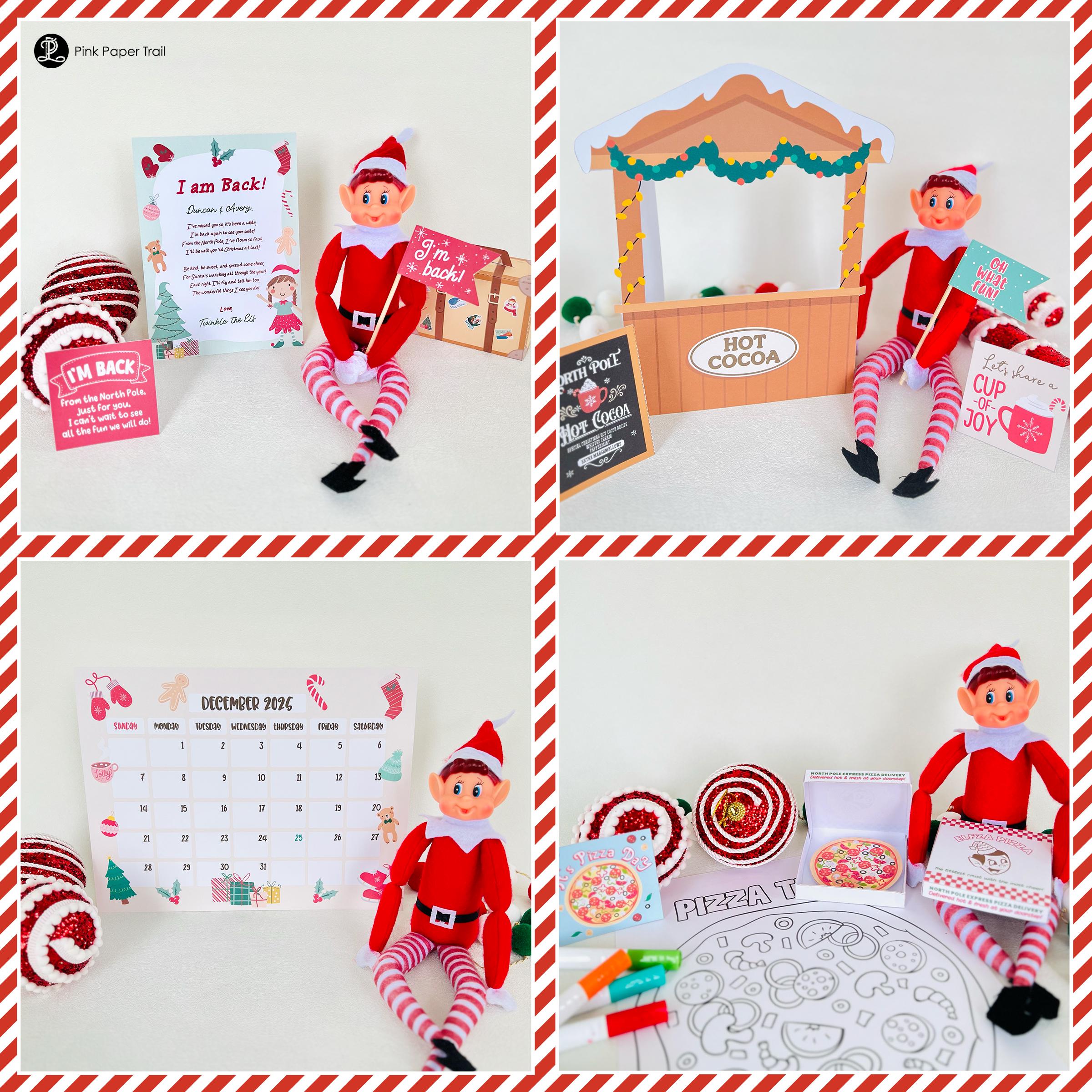Elf Activity Kit Printable 24 Days of Elf Antics & Ideas for Kids ...