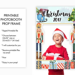 Christmas Holiday Yuletide Season Photo Booth Prop Frame, Social Media Christmas Prop Frame, Cute Printable Photo Booth Picture Prop Frame