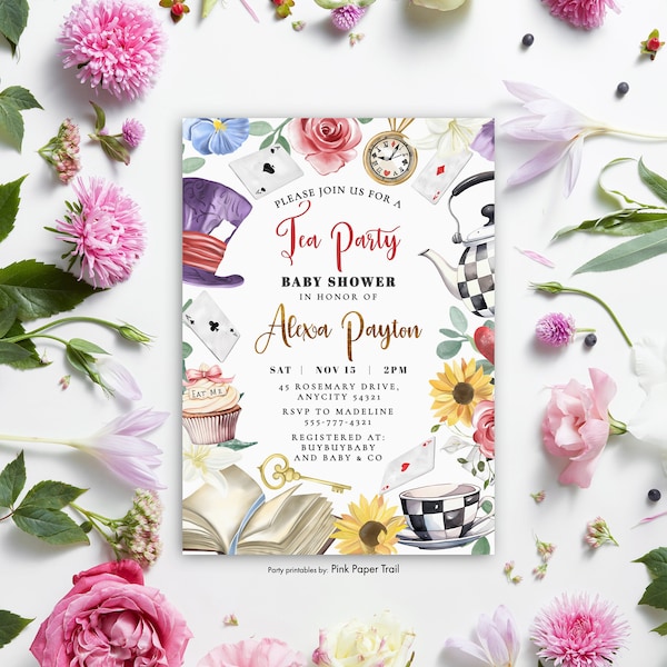 Mad Hatter Tea Party Invitation - Etsy